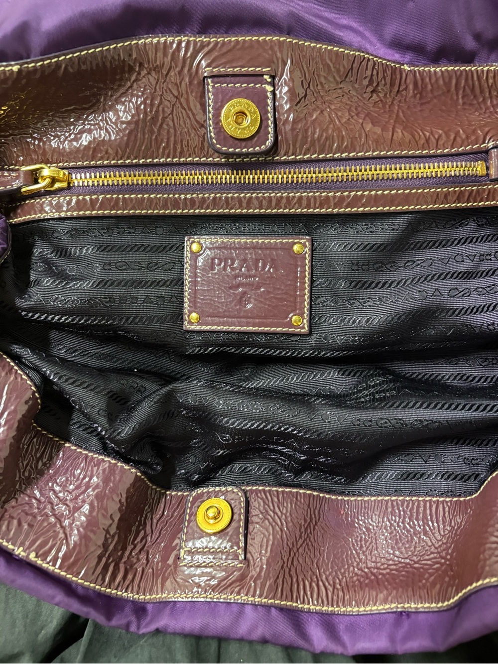 Prada Purple Jeweled Tote Bag - Picture 7 of 10